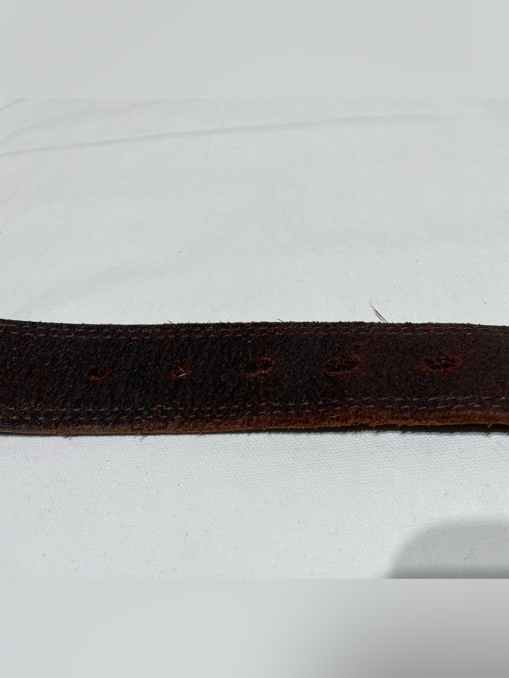 Allen Edmonds Leather Belt Men’s 41 Dark Brown Brass USA Made - Picture 7 of 16